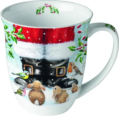 Produktbild von Weihnachten - Becher - Mug 0.4 L - Fine Bone China - Format: Ø 10 cm
