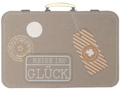 Produktbild von Räder Design Karte Glückwunschkarte Kofferkarte Reise ins Glück