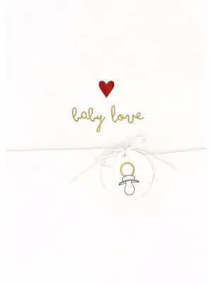Produktbild von Räder Design Karte Glückwunsch Schleifchenkarte Baby Love