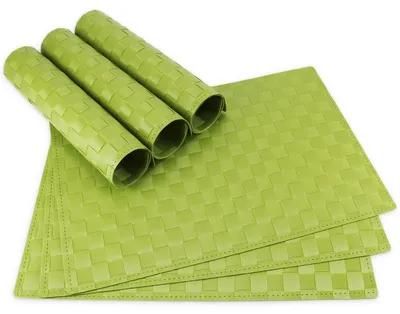 Produktbild von Tischsets MODERN 6er Set Hell-grün als Tischuntersetzer