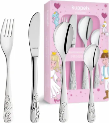 Obrázok produktu pre Kuppels 4-dielna sada detských príborov PRINCESS