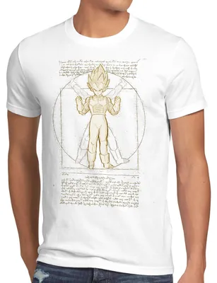 Produktbild von style3 Vitruvianischer Vegeta Herren T-Shirt vinci roshi gt z son-goku dragon