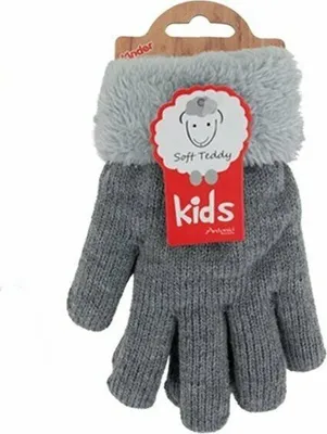 graue Kinderhandschuhe