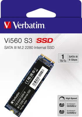 Produktbild von Verbatim Vi560 S3 M.2 SSD-Laufwerk 1 TB, 1 TB, M.2, 520 MB/s