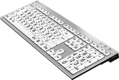 Produktbild von Logickeyboard Largeprint - Tastatur - USB - QWERTZ