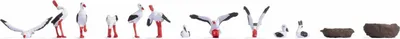Productafbeelding van NOCH, Storks, schaal 1:87, meerkleurig, 13 stuks