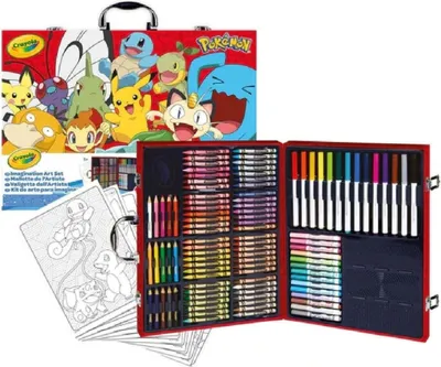 Produktbild von Crayola - Pokémon, Kreativ-Set mit 115 Teilen, ab 5 Jahren