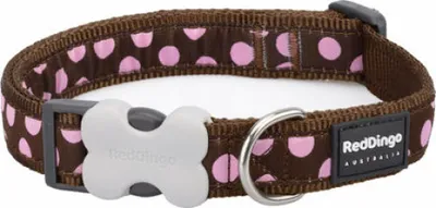 Zdjęcie produktu dla Obroża dla psa Red Dingo Points (1,5 x 24-36 cm)
