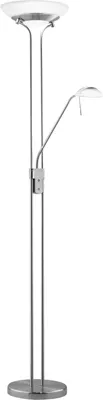 Produktbild von LED-Stehlampe - Nickel - H 180 cm - mit Lesearm