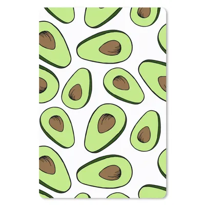 Produktbild von MuchoWow® Mauspad Mousepad Avocado - Muster - Pastell 40x60 cm - Mousepads - Maus Mat - Pad - Mausunterlage - Schreibtisch Accesoire