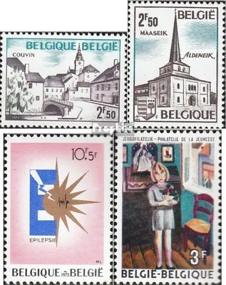 Produktbild von Briefmarken Belgien 1972 Mi 1691-1692,1693,1694 (kompl.Ausg.) gestempelt Tourismus
