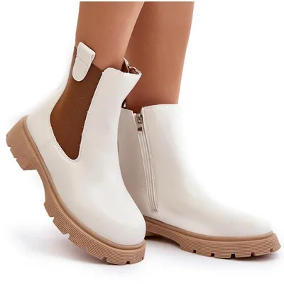 Produktbild von Damen Stiefeletten mit Reißverschluss Weiß Ramhel 39
