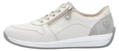 Imagen del producto de Zapatos de mujer Rieker, tipo cordones, deportivos, estilo casual, con detalles metálicos
