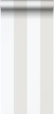Zdjęcie produktu dla Sanders & Sanders Tapeta paski beżowymIbiałym 53 cm x 10.05 m