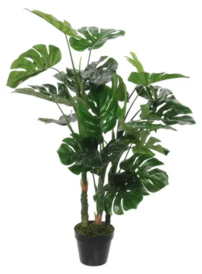 Produktbild von Mica Decorations Monstera Kunstpflanze - H100 x Ø75 cm - Grün