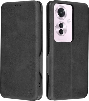 Produktbild von Techsuit Safe+ Book Wallet Klapphülle für Oppo Reno11 F 5G - Schwarz