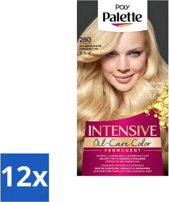 Immagine prodotto di Poly Palette - Colore per capelli - Biondo naturale morbido 280 - 115 ml - Confezione risparmio - 12 pezzi