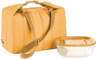 Immagine prodotto di Borsa termica grande Guzzini con contenitore Handy, colore giallo