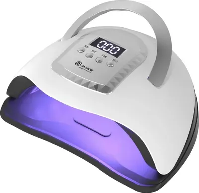 Obrázek produktu pro Avizar, LED UV lampa na nehty 20 W s displejem a časovačem, bílá / černá