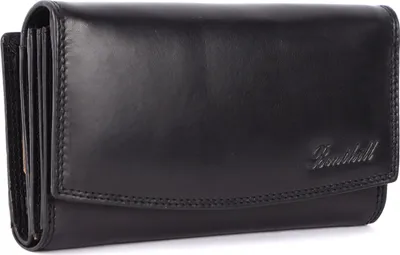 Produktbild von Benthill Damen Portemonnaie Echt Leder XXL - Geldbörse Groß mit RFID Schutz - Echtleder Vintage Damenbörse mit vielen Kartenfächer inkl. Geschenkbox