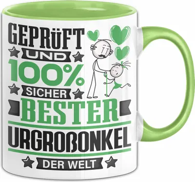 Produktbild von Urgroßonkel Geschenk Lustiger Spruch für Urgroßonkel Geschenkidee Bester Urgroßonkel Der Welt (Grün)