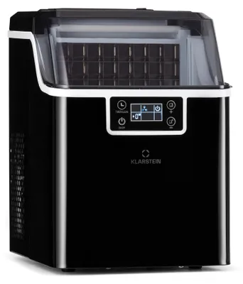 Produktbild von Klarstein Eiswürfelmaschine für Zuhause Camping Gastro, Schnelle Mini Eiswürfelmaschine Klein, Profi Eismaschine für Große Kleine Klare Eiswürfel, Selbstreinigend mit 3,2L Eiswürfelbehälter, 20kg/24h