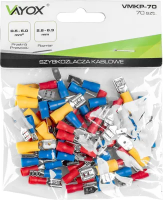 Immagine prodotto di Set di capicorda Vayox 70 connettori isolati Multicolore