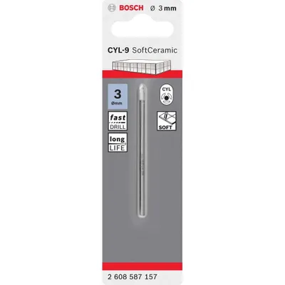 Obrázok produktu pre Vrták do dlaždíc Bosch CYL-9 Ceramic 3,0x70 2608587157