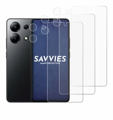 Produktbild von 6x Für Xiaomi Redmi Note 13 4G (Display+Kamera) Schutzfolie Savvies Displayschutz Display Schutz Folie Klar Transparent