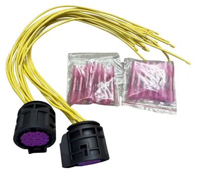 Image de Câbles de réparation et connecteurs pour phares, compatibles avec Fiat Ducato, Citroën Jumper et Boxer. (2 pièces)
