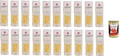 Produktbild von La Molisana Spaghetti Nr. 15 – 20 x 500 g (10 kg) Bronze gezogen, 100% Hartweizen, al dente in 9–11 Min, Vorrat für Familie & Gastro, italienische Premium Pasta + Italian Gourmet Polpa