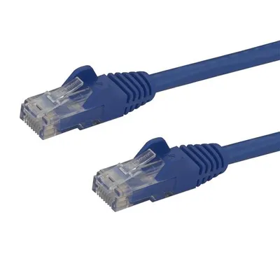 Produktbild von StarTech.com 3m Cat6 Gigabit Snagless RJ45 UTP Patchkabel - Blau, 3 m, Cat6, U/UTP (UTP), RJ-45, RJ-45, Blau