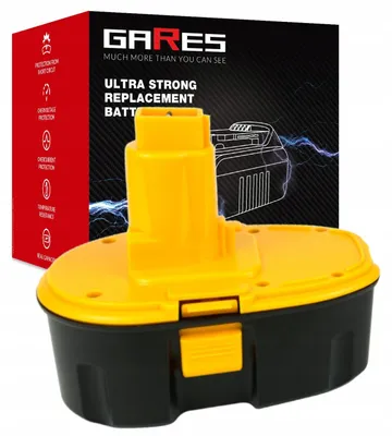 Obrázek produktu pro GARES Akumulátor Baterie pro Dewalt DE9098 DE9096 DE9039 DW9095 | 18 V 3Ah | Zesílená série High-Performance | Vysoký výkon |