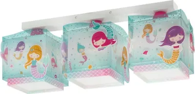 Zdjęcie produktu dla Lampa sufitowa dla dzieci „Syrenka” z trzema żarówkami