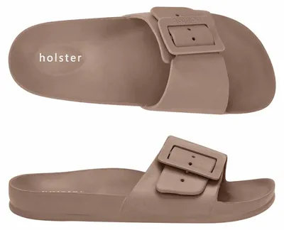 Produktbild von HOLSTER Holster Solace Vegane Slides – Podologisch zugelassener Komfort – Verstellbare Schnallen – Naturfarben BRAUN 39