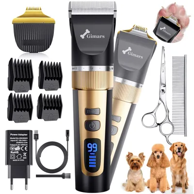 Produktbild von Gimars 4-in-1 Hundeschermaschine mit Hunde Trimmer, 7000 U/min Leise Hunde Scher