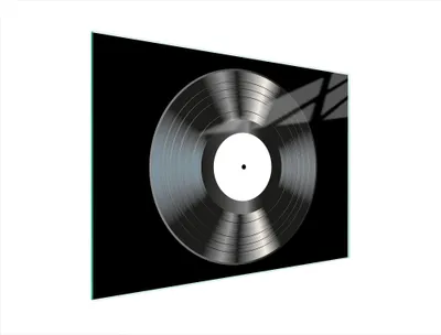 Produktbild von Schneidebrett aus hygienischem Glas für die Küche, 40x30 cm, im Vinyl-Optik Design