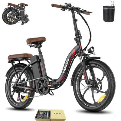 Produktbild von E-Bike 20 Zoll Rostbeständigkeit Aluminiumlegierung 36 V 22,5 Ah 810 Wh bis zu 130 - 180 km Wasserdicht IP54 mit 7 Gang, Schwarz