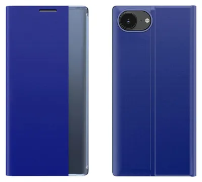Produktbild von e Sleep Case mit Klappe und Ständer für iPhone 16e - blau