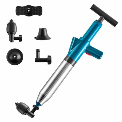Produktbild von Hochdruck Edelstahl Rohrreiniger – Effektiver Abfluss- und Toilettenentstopfer, einteiliges Design, ideal für verstopfte Rohre und Bodenabläufe