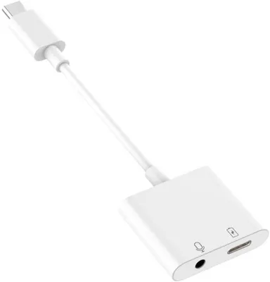 Productafbeelding van DrPhone SC4 Series USB C naar 3.5mm Aux Koptelefoon Adapter met ingebouwde DAC