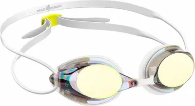 Produktbild von Madwave Streamline Rainbow Schwimmbrille Mit Spiegelglas Weiß  Weiß One Size