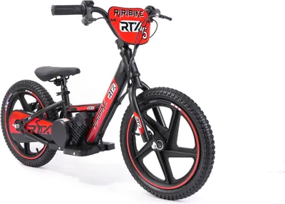 Produktbild von Elektro Laufrad für Kinder RIRIBIKE RTX6 24V (16"), rot, Lithiumbatterie, 250W-Motor, Scheibenbremse, verstellbarer weicher PolyurethanSitz