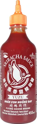 Produktbild von FLYING GOOSE Sriracha Hot Chilli Sauce YUZU 455ml | Sriracha Chilisauce mit Yuzu, scharf