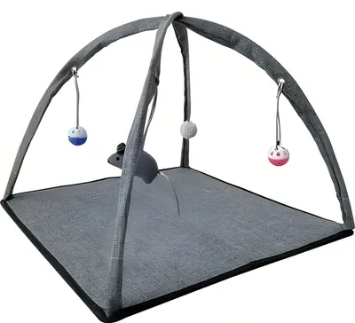 Immagine prodotto di Tappeto gioco e tintinnio per gatti - grigio