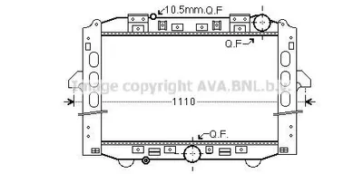 Produktbild von PRASCO ME2284 Kühler Motorkühlung