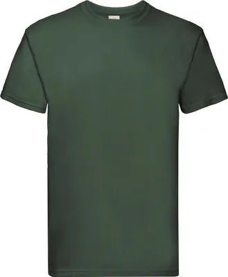 Immagine prodotto di Fruit of the Loom 61-044-0 | Maglietta da uomo Super Premium - Colore: Verde bottiglia - Taglia: XL