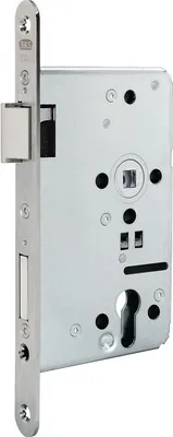 Obrázek produktu pro BKS Panikový zadlabací zámek 1201 Fkt.B rd 20/55/72/9mm DIN re.VA - B-12010-B0-R-8