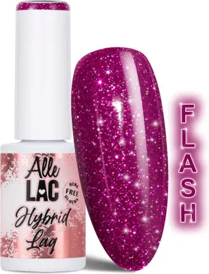 Produktbild von AlleLac LED/UV Gel Flash Glitter Lila 6g, HEMA-frei