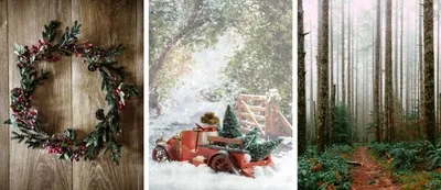 Zdjęcie produktu dla Plakaty na ścianę Zimowy klimat Dekoracje świąteczne Prezenty 3x 30x40